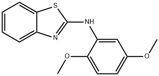 N-(2,5-dimethoxyphenyl)-1,3-benzothiazol-2-amine 结构式