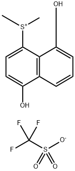 (4,8-二羟基-1-萘基)二甲基锍三氟甲磺酸盐 结构式
