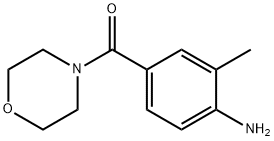 2-甲基-4-(吗啉-4-羰基)苯胺 结构式