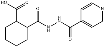 2-[(2-isonicotinoylhydrazino)carbonyl]cyclohexanecarboxylic acid 结构式