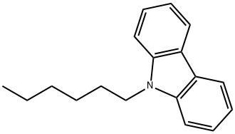 N-己基咔唑 结构式