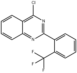 Quinazoline, 4-chloro-2-[2-(trifluoromethyl)phenyl]- 结构式