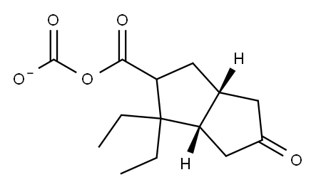 DIETHYL (3AR,6AS)-5-OXOHEXAHYDROPENTALENE-2,2(1H)-DICARBOXYLATE 结构式