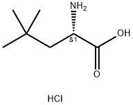 (S)-2-amino-4,4-dimethylpentanoic acid hydrochloride 结构式