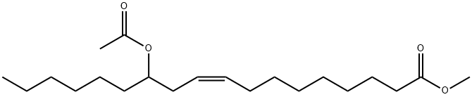 9-Octadecenoic acid, 12-(acetyloxy)-, methyl ester, (9Z)- 结构式