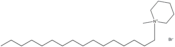 N-十六烷基-N-甲基哌啶溴盐 结构式