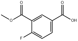 4-氟-3-(甲氧羰基)苯甲酸 结构式