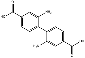2,2'-二氨基-[1,1'-联苯] -4,4'-二羧酸 结构式