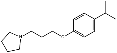 4-isopropylphenyl 3-(1-pyrrolidinyl)propyl ether 结构式