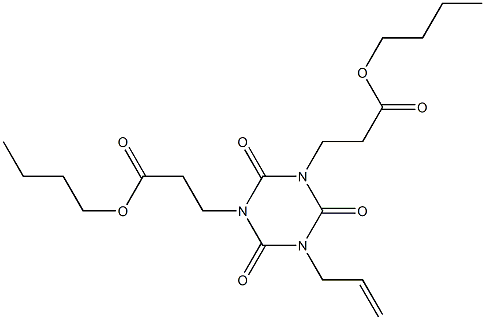 1,3-二丙酸基二丁酯-5-烯丙基三氰酸酯 结构式
