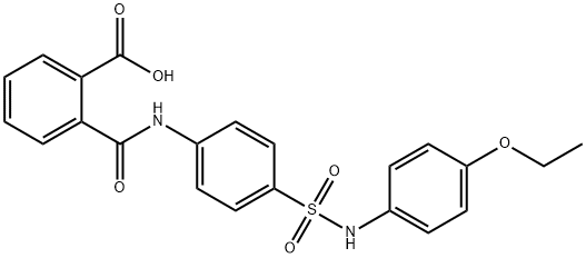 2-({4-[(4-ethoxyanilino)sulfonyl]anilino}carbonyl)benzoic acid 结构式