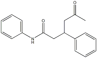 5-oxo-N,3-diphenylhexanamide 结构式