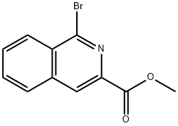 1-溴异喹啉-3-羧酸甲酯 结构式