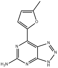 5-氨基-7-(5-甲基-2-呋喃基)-3H-[1,2,3]三唑并[4,5-D]嘧啶 结构式
