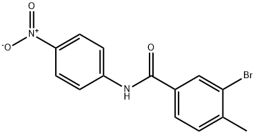 3-bromo-4-methyl-N-(4-nitrophenyl)benzamide 结构式