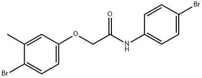 2-(4-bromo-3-methylphenoxy)-N-(4-bromophenyl)acetamide 结构式