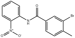 3-bromo-4-methyl-N-(2-nitrophenyl)benzamide 结构式