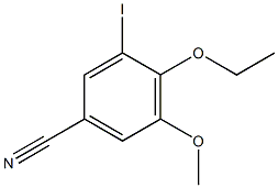 4-ethoxy-3-iodo-5-methoxybenzonitrile 结构式