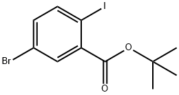 5-Bromo-2-iodobenzoic acid tert-butyl ester 结构式