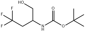 tert-butyl N-[3,3,3-trifluoro-1-(hydroxymethyl)propyl]carbamate 结构式