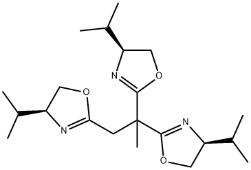 1,2,2-三[(S)-4-异丙基-4,5-二氢-2-噁唑基]丙烷 结构式