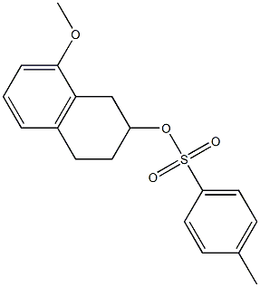 8-methoxy-1,2,3,4-tetrahydronaphthalen-2-yl 4-methylbenzenesulfonate 结构式