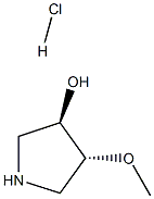 (3R,4R)-4-甲氧基吡咯烷-3-醇盐酸盐 结构式