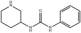 1-phenyl-3-piperidin-3-ylurea 结构式