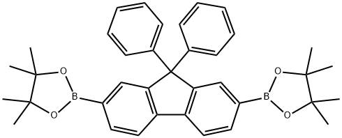 2,7-二硼酸频哪醇酯-9,9-二苯基-9H-芴 结构式