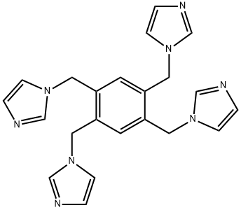 1,2,4,5-tetrakis(imidazol-1-ylmethyl)benzene 结构式