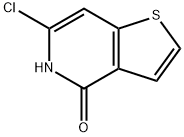 6-氯噻吩并[3,2-C]吡啶-4(5H)-酮 结构式