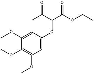 ethyl 2-(3,4,5-trimethoxyphenyloxy)-acetoacetate 结构式