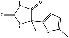 5-甲基-5-(5-甲基呋喃-2-基)咪唑烷-2,4-二酮 结构式