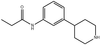 n-(3-(piperidine-4-yl)phenyl)propionamide 结构式