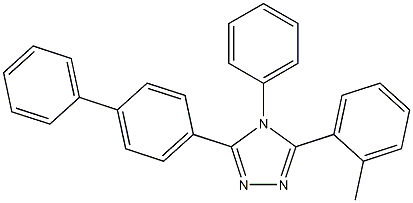 3-[1,1'-biphenyl]-4-yl-5-(2-methylphenyl)-4-phenyl-4H-1,2,4-triazole 结构式