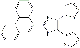 4,5-di(2-furyl)-2-(9-phenanthryl)-1H-imidazole 结构式