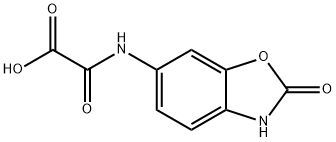 2-oxo-2-(2-oxo-2,3-dihydrobenzo[d]oxazol-6-ylamino)acetic acid 结构式