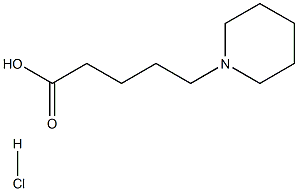 5-(哌啶-1-基)戊酸盐酸 结构式