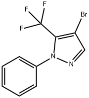 4-溴-1-苯基-5-(三氟甲基)-1H-吡唑 结构式