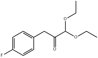1,1-Diethoxy-3-(4-fluorophenyl)propan-2-one 结构式