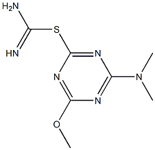 4-(dimethylamino)-6-methoxy-1,3,5-triazin-2-yl imidothiocarbamate 结构式