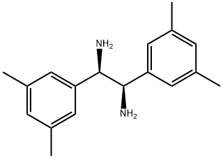 1,2-Ethanediamine, 1,2-bis(3,5-dimethylphenyl)-, (1R,2R)- 结构式