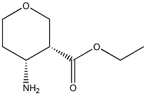 (3R,4R)-4-氨基四氢-2H-吡喃-3-羧酸乙酯 结构式