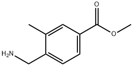 Benzoic acid, 4-(aminomethyl)-3-methyl-, methyl ester 结构式