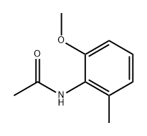 N-(2-甲氧基-6-甲基苯基)乙酰胺 结构式