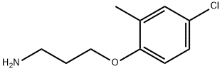 3-(4-氯-2-甲基苯氧基)丙烷-1-胺 结构式
