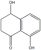 4,8-dihydroxy-3,4-dihydronaphthalen-1(2H)-one 结构式