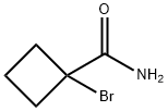 1-溴环丁烷-1-甲酰胺 结构式