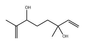 1,7-Octadiene-3,6-diol, 2,6-dimethyl- 结构式