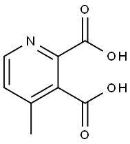 2,3-Pyridinedicarboxylic acid, 4-methyl- 结构式